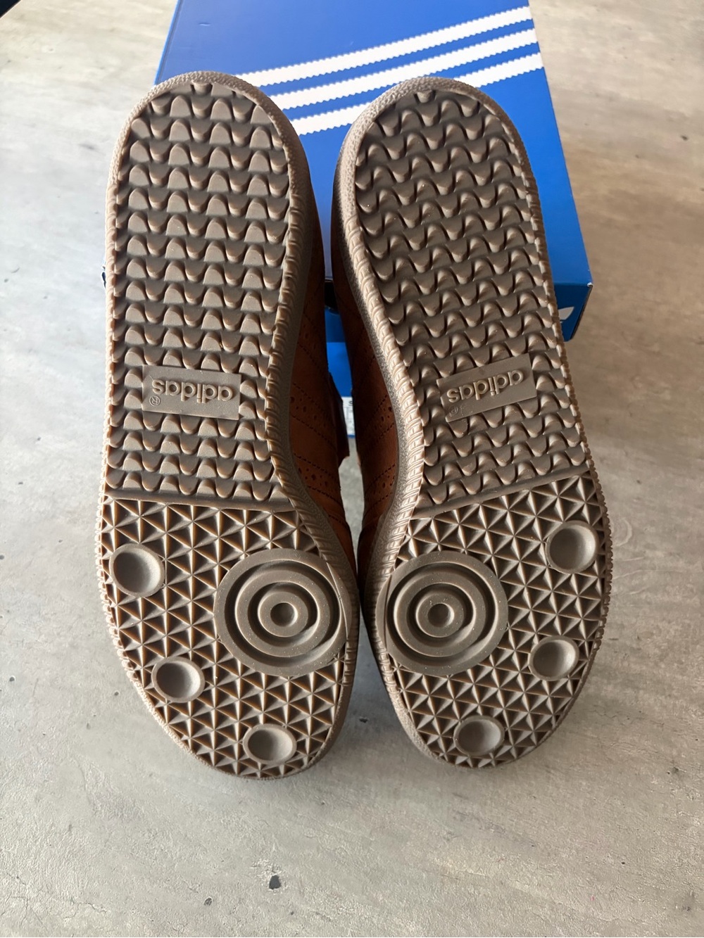 adidas Women's Brown Samba T-Strap Sneakers - Picture 7 of 8